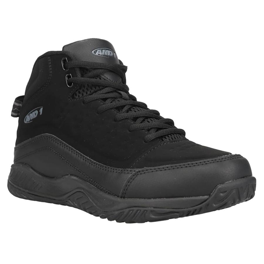 スピードスケート AND1 Pulse 2.0 Men’s Basketball Shoes， Indoor or Outdoor， Street or Court - Black/Black， 8.5 Medium