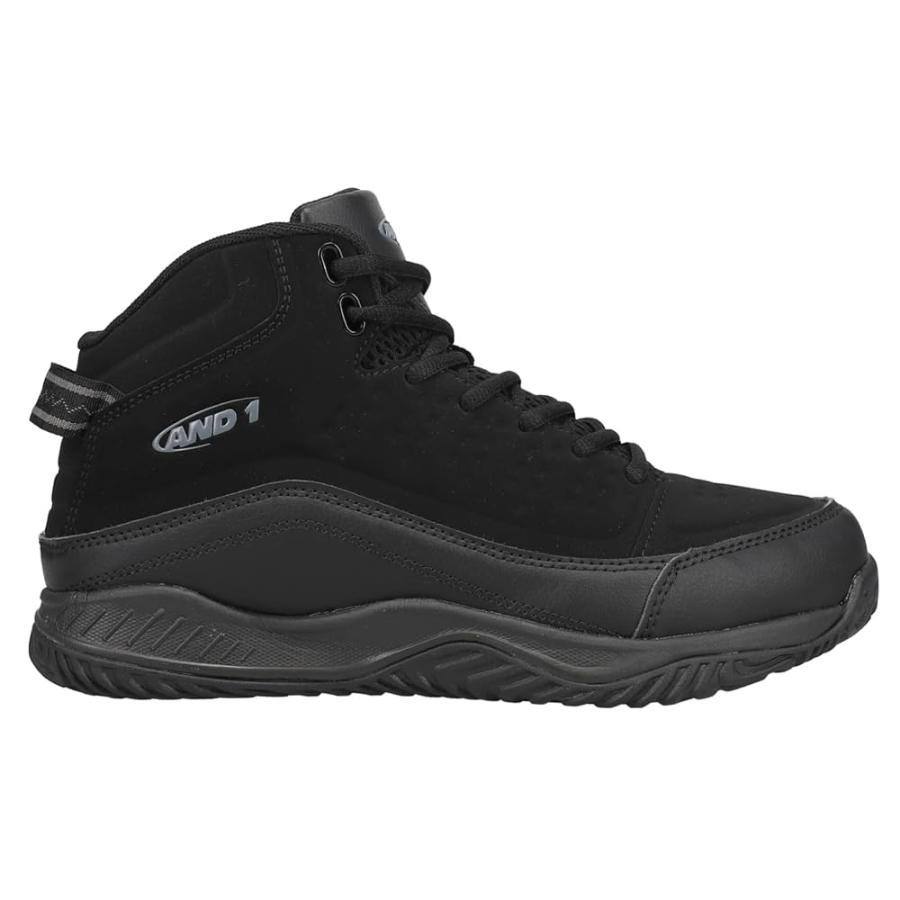 スピードスケート AND1 Pulse 2.0 Men’s Basketball Shoes， Indoor or Outdoor， Street or Court - Black/Black， 8.5 Medium