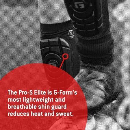 G-Form Pro-S Compact Soccer Shin Guards - Football Shin Guards - Hex Silver/Black, Adult Mediumの画像