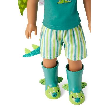American Girl WellieWishers 14.5-inch Bryant Doll with T-shirt, Shorts, Dragon Wings ＆ Tail, and Boots, For Ages 4+の画像