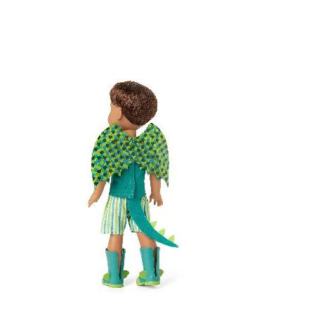 American Girl WellieWishers 14.5-inch Bryant Doll with T-shirt, Shorts, Dragon Wings ＆ Tail, and Boots, For Ages 4+の画像