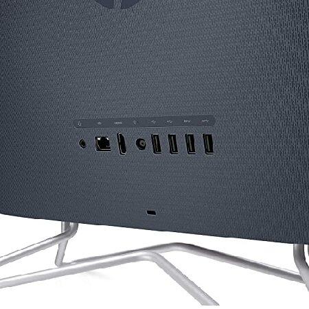 HP 2022 AIO Desktop， 21.5" FHD Display， Intel Celeron G5905T Processor， 12GB RAM， 256GB PCIe SSD， Webcam， DVD-RW， Wi-Fi， HDMI， Bluetooth， Wired KB and_3