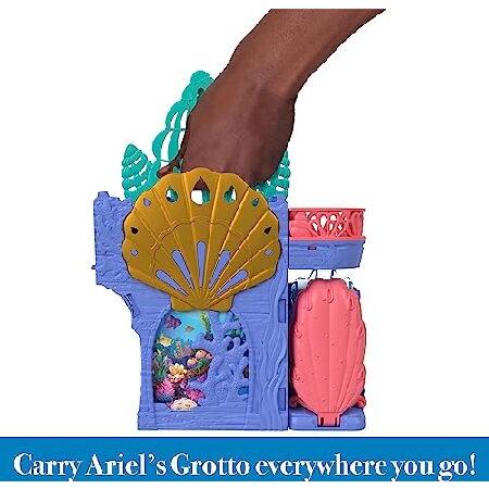 Mattel Disney The Little Mermaid Storytime Stackers Ariel’s Grotto Playset， Stackable Dollhouse with Small Doll ＆ 10 Accessories_2