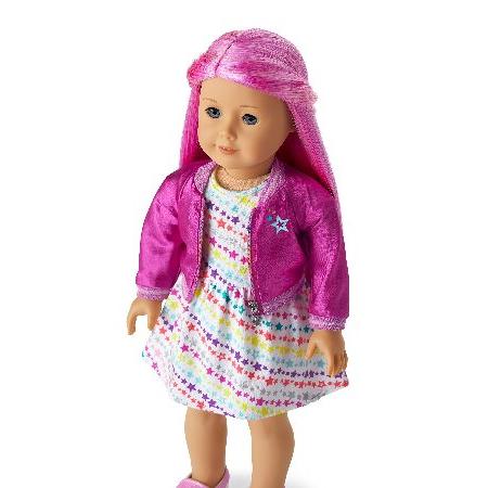 American Girl Truly Me 18インチ 人形 #87 青い目、マゼンタの髪、柔らかい肌 温かみのあるアンダートーン 対象年齢6歳以上。_1