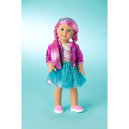 American Girl Truly Me 18インチ 人形 #87 青い目、マゼンタの髪、柔らかい肌 温かみのあるアンダートーン 対象年齢6歳以上。_5