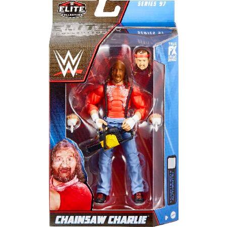 Mattel WWE チェーンソー チャーリーエリートコレクション アクションフィギュア アクセサリー付き 関節と生きているようなディテール付き 6インチ_5