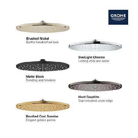 GROHE 265692430 レインシャワー シャワーヘッド ブラックマットの画像