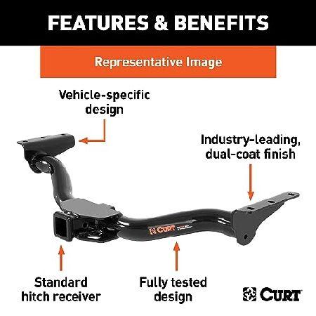 Curt Manufacturing 13484 レシーバーヒッチ クラスIII Volvo XC60に適合