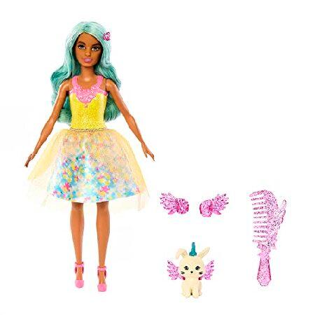 Barbie A Touch of Magic Doll ＆ Accessories， Teresa with Fantasy Outfit， Pet， Leash ＆ Styling Accessories