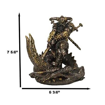 エブロスギフト ラグナロクの戦いでマイティ・トール オーディンソン 北欧神話 雷の神 ミョルニルハンマーとミョルニルハンマーの置物 ドナー オーディンの息子_1