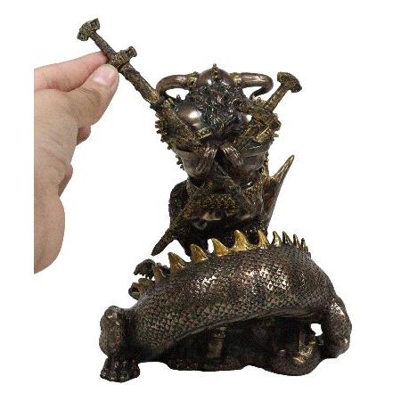 エブロスギフト ラグナロクの戦いでマイティ・トール オーディンソン 北欧神話 雷の神 ミョルニルハンマーとミョルニルハンマーの置物 ドナー オーディンの息子_2