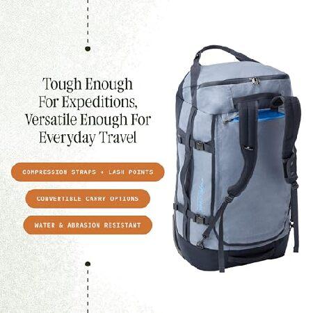 Eagle Creek 荷物運搬機 車輪付きダッフル トラベルバッグ バックパックストラップとハンドル付き ロック可能なU蓋開口部 エンドコンパートメント 圧縮ストラッの画像