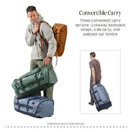 Eagle Creek 荷物運搬機 車輪付きダッフル トラベルバッグ バックパックストラップとハンドル付き ロック可能なU蓋開口部 エンドコンパートメント 圧縮ストラッの画像