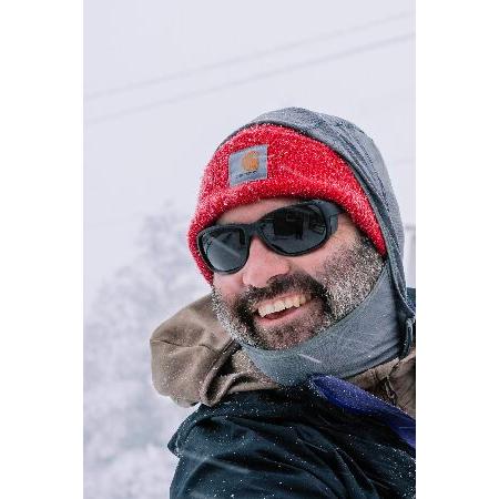Julbo Montebianco 2 Glacier サングラス 男女兼用 フォトクロミックレンズ 登山家 ハイキング スキー 雪旅行 100% UV， ブラック/オレンジ， L_5