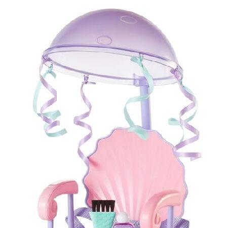 American Girl WellieWishers 14.5-inch Doll Seashell Salon Playset with Hair Extensions that Change Color， For Ages 4+_2