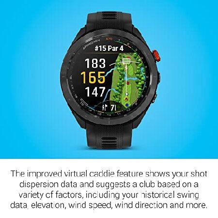 Garmin Approach S70, 47mm, Premium GPS Golf Watch, Blackの画像