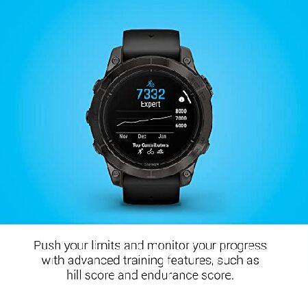 Garmin epix Pro (Gen 2) Sapphire Edition, 47mm, High Performance Smartwatch, Advanced Training Technology, Built-in Flashlight, Blackの画像