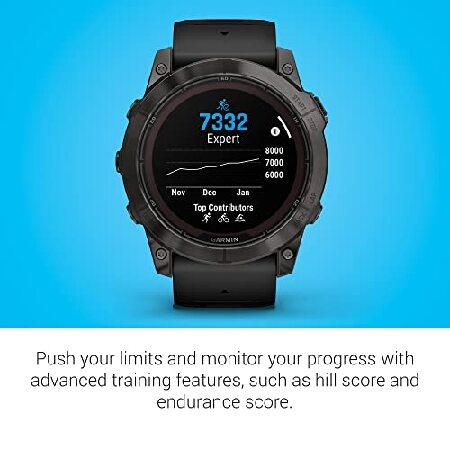 Garmin f〓nix 7X Pro Sapphire Solar, Multisport GPS Smartwatch, Built-in Flashlight, Solar Charging Capability, 010-02778-10, Blackの画像