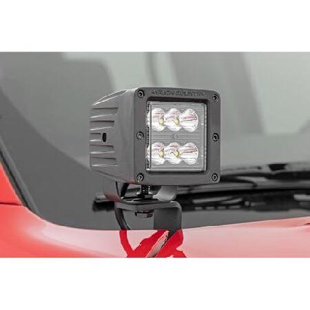 Rough Country Dual 2" LED Ditch Light Kit for Nissan Frontier (2022-2024) - 2X LED Light Pods， Spot Beam