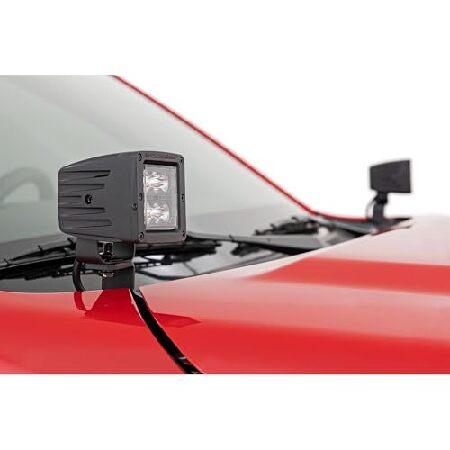 Rough Country Dual 2" LED Ditch Light Kit for Nissan Frontier (2022-2024) - 2X LED Light Pods， Spot Beam