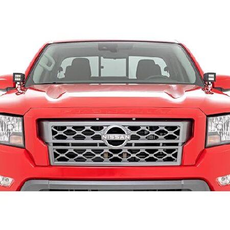 Rough Country Dual 2" LED Ditch Light Kit for Nissan Frontier (2022-2024) - 2X LED Light Pods， Spot Beam