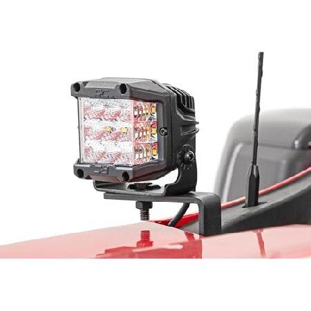Rough Country 5.01 cm Spot LED 下部フロントガラスディッチ キット 19-24 シルバラード用 - 80841