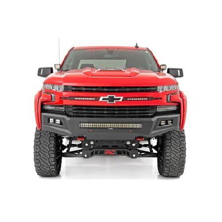 Rough Country 5.01 cm Spot LED 下部フロントガラスディッチ キット 19-24 シルバラード用 - 80841