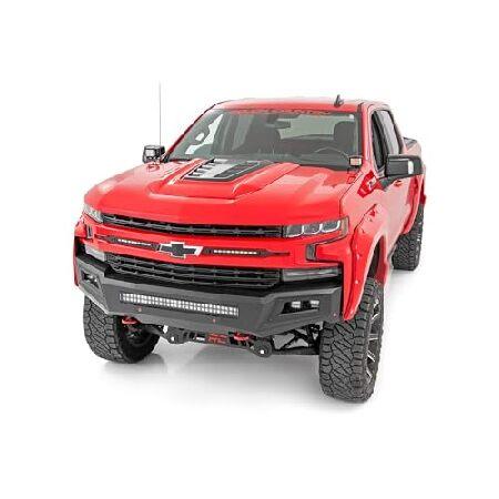 Rough Country 5.01 cm Spot LED 下部フロントガラスディッチ キット 19-24 シルバラード用 - 80841