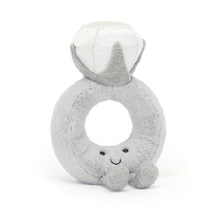  AmuseablesDiamond Ringぬいぐるみ結婚指輪 Jellycat Amuseables ダイヤモンドリングぬいぐるみ 8インチ - 結婚