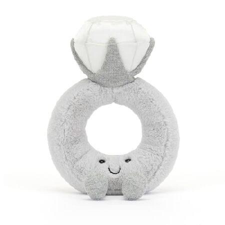  Amuseables ぬいぐるみ 8インチ 結婚指輪ぬいぐるみ Jellycat Amuseables ダイヤモンドリングぬいぐるみ 8インチ - 結婚