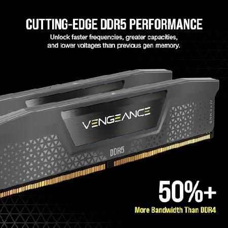 CORSAIR DDR5-6000MHz デスクトップPC用メモリ VENGEANCE DDR5シリーズ (PC5-48000) AMD EXPO Intel XMPメモリキット 32GB ブラック [16GB×2枚] CMK32GX5M2B600_2