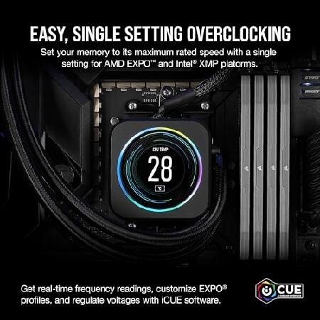 CORSAIR DDR5-6000MHz デスクトップPC用メモリ VENGEANCE DDR5シリーズ (PC5-48000) AMD EXPO Intel XMPメモリキット 32GB ブラック [16GB×2枚] CMK32GX5M2B600_3