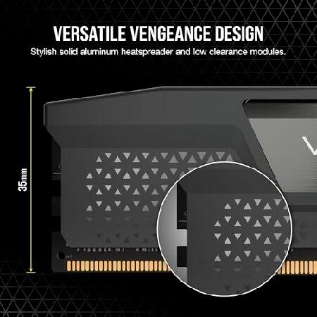 CORSAIR DDR5-6000MHz デスクトップPC用メモリ VENGEANCE DDR5シリーズ (PC5-48000) AMD EXPO Intel XMPメモリキット 32GB ブラック [16GB×2枚] CMK32GX5M2B600_4