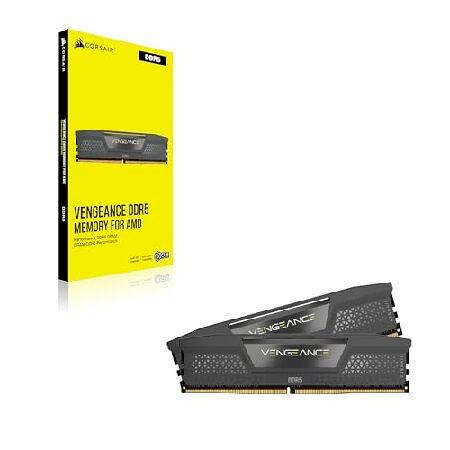 CORSAIR DDR5-6000MHz デスクトップPC用メモリ VENGEANCE DDR5シリーズ (PC5-48000) AMD EXPO Intel XMPメモリキット 32GB ブラック [16GB×2枚] CMK32GX5M2B600_5
