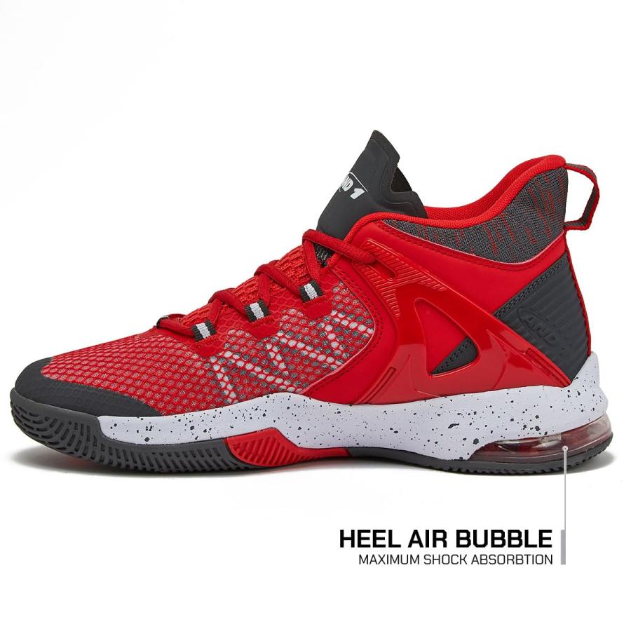 価格で全国 AND1 Turnaround Men’s Basketball Shoes， Indoor or Outdoor Basketball Sneakers for Men， Street or Court - Red， 7 Medium