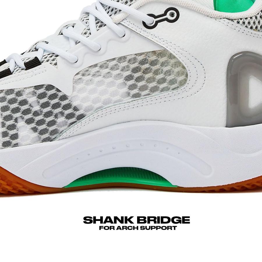 非常に良い AND1 Scope Basketball Shoes for Women and Men， Mid Top Indoor or Outdoor Basketball Sneakers - White/Light Green， 11 Medium