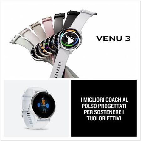 Garmin Venu 3 Slate Stainless Steel Bezel 1.4-Inch AMOLED Touchscreen Display Smart Watch with 45mm Black Case and Silicone Band_4