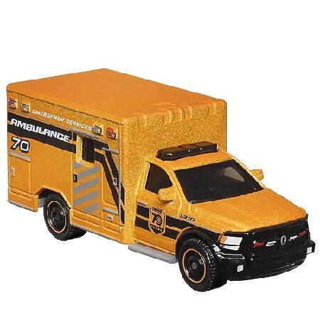 マッチボックス ムービングパーツ 70年スペシャルエディション ダイキャストビークル HMV12 ~ 2019 ラム救急車にインスパイアされた ~ 5/5 オレンジとブラックの画像