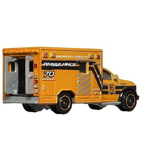 マッチボックス ムービングパーツ 70年スペシャルエディション ダイキャストビークル HMV12 ~ 2019 ラム救急車にインスパイアされた ~ 5/5 オレンジとブラックの画像