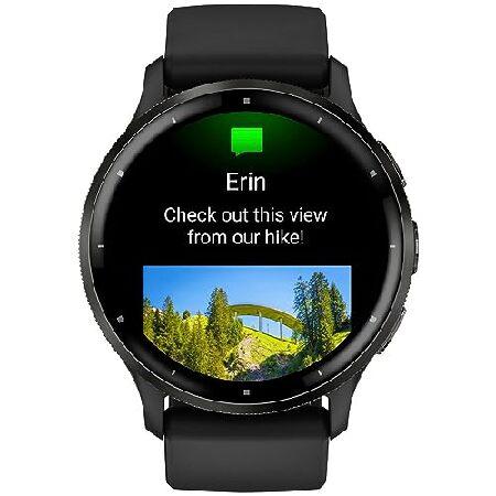 Garmin 010-02784-01 Venu 3 Health and Fitness GPS Smartwatch Steel Bezel w/Black Case 45mm Bundle with 2 YR CPS Enhanced Protection Packの画像