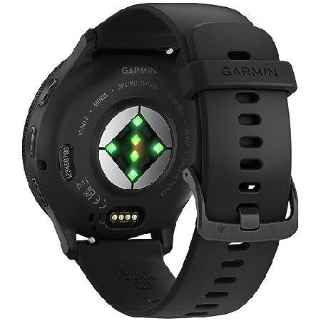 Garmin 010-02784-01 Venu 3 Health and Fitness GPS Smartwatch Steel Bezel w/Black Case 45mm Bundle with 2 YR CPS Enhanced Protection Packの画像