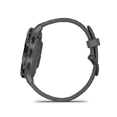 Garmin 010-02785-00 Venu 3S Health Fitness GPS Smartwatch Steel Bezel with Pebble Gray Case 41mm Bundle with 2 YR CPS Enhanced Protection Packの画像