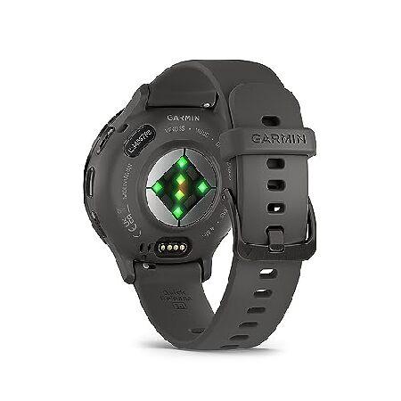 Garmin 010-02785-00 Venu 3S Health Fitness GPS Smartwatch Steel Bezel with Pebble Gray Case (41mm) Bundle with Workout Sport Towel and Deco Essentialsの画像