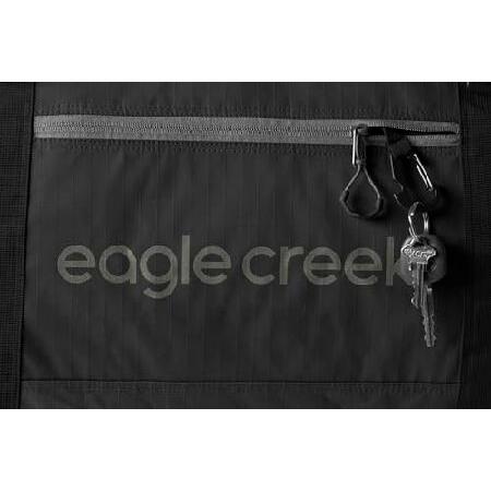 Eagle Creek No Matter What ダッフルバッグ - 頑丈で防水 ロック可能 クラシック バータック補強 ストームフラップ 個別収納ポーチ付き， ブラック， 60L， EC0204