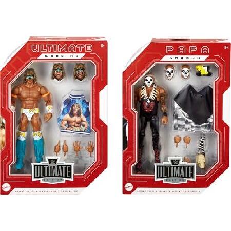 Mattel WWE アルティメットエディション アクションフィギュア 2個パック グレイテストグラッジ '92 コレクターセット アルティメットウォリアー＆パパシャンゴの画像