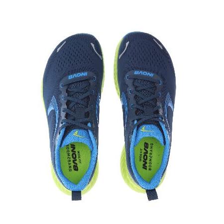 inov-8 Men's RoadFly Sneaker， Navy/Blue/Lime， 10_2