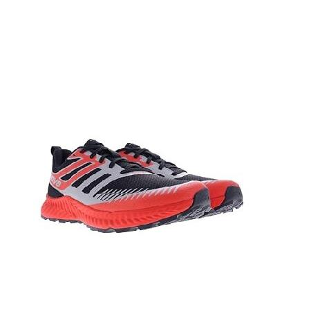INOV8 Men's Trailfly - Trail Running Shoes - Black/Fiery Red/Dark Grey - 8.5 Medium_4