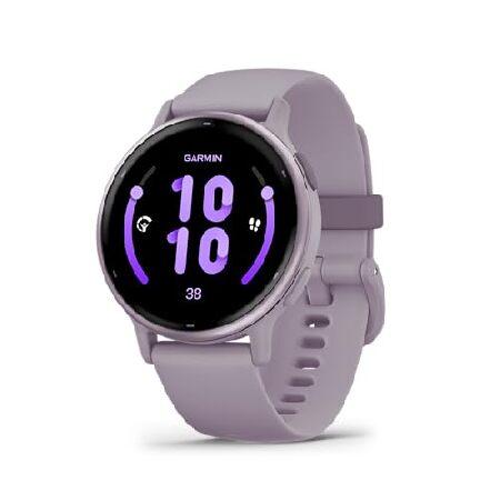 Garmin Vivoactive 5 Fitness Tracker Smart Watch for Women ＆ Men with Metallic Orchid Bezel w/Orchid Case and Silicone Band with 11 Days Battery Life_1