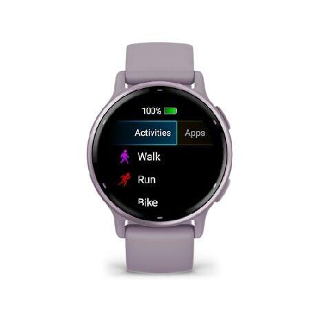 Garmin Vivoactive 5 Fitness Tracker Smart Watch for Women ＆ Men with Metallic Orchid Bezel w/Orchid Case and Silicone Band with 11 Days Battery Life_3