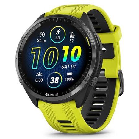 Garmin 010-02809-02 Forerunner 965 Running Smartwatch Amp Yellow and Black | Official USA Partner Model | Bundle with 2 YR CPS Enhanced Protection Pacの画像